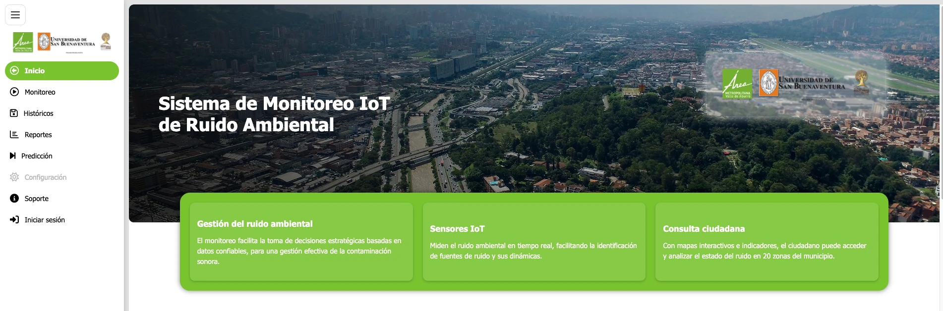 Proyecto AMVA-USB - Ecosistema WEBGIS