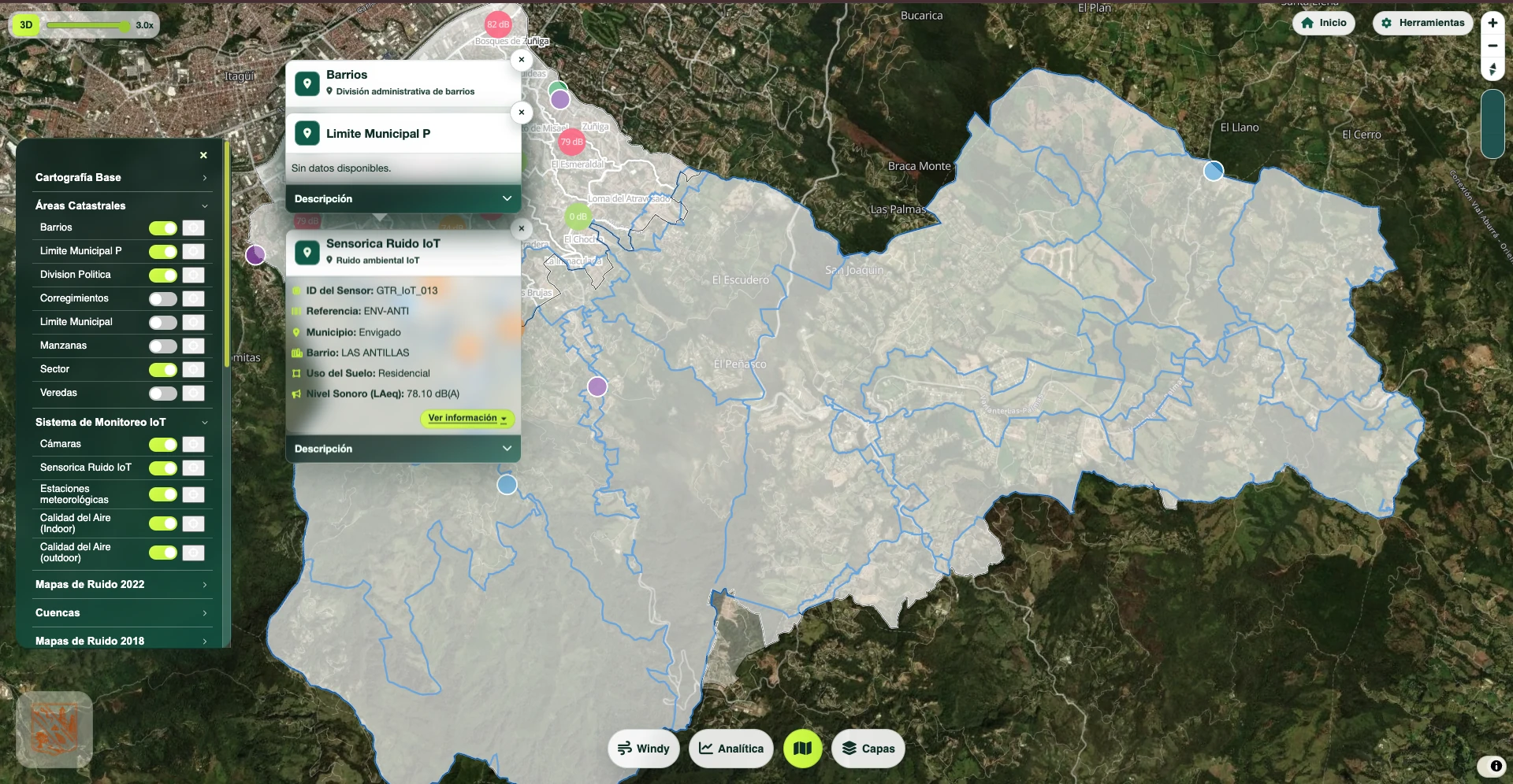 Proyecto Observatorio Envigado - Ecosistema WEBGIS